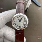 Copy Cartier Ballon Blanc de 30mm Ladies Watches Quartz Stainless steel Sapphire